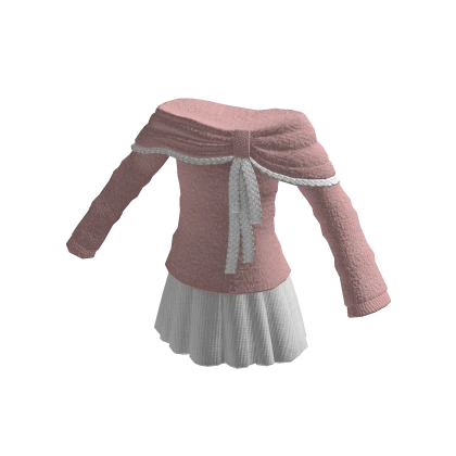 Skirt w/ Lace Edge Sweater 