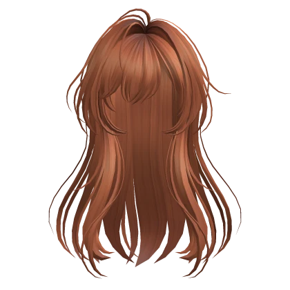 Ginger Anime Straight Hair