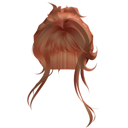 High Bun Work Girl Redhead Cute Messy Orange Hair