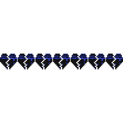Blue Animated Glitch 8-Bit Hp Health Bar