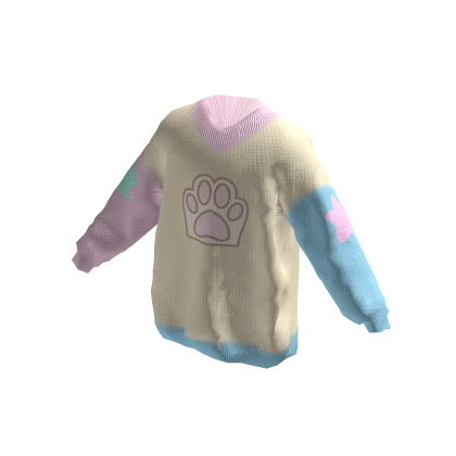 ⭐🌈 Kidcore Pastel Kitty Oversized Sweater