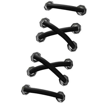 3.0 Shoulder Piercings Black Laced w Bows (Right)