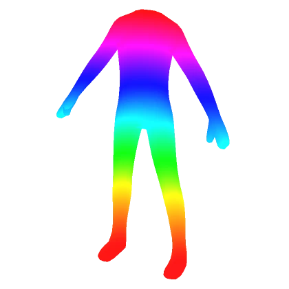 Rainbow Character Outline Aura