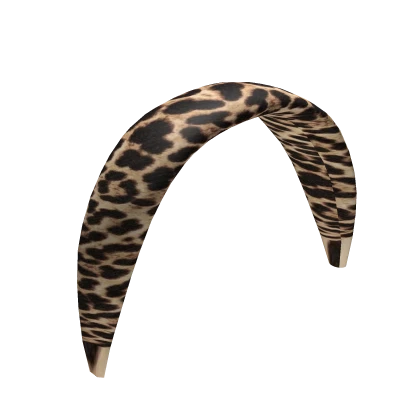 Leopard print y2k headband