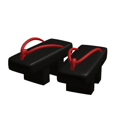 Black Geta Sandals