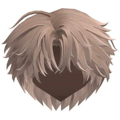 Blonde Middle Parted Messy Uzuki Hair