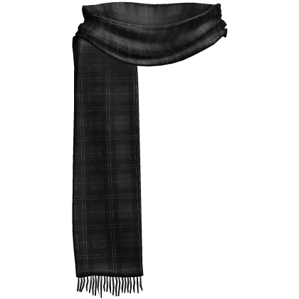 black plaid emo winter scarf 1.0.