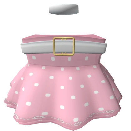 💟🎀3.0 Pink Retro Polka Dot Dress w collar