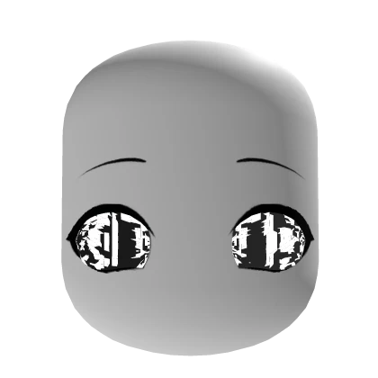 Cyber Futuristic Anime Eyes Static Glitch Effect