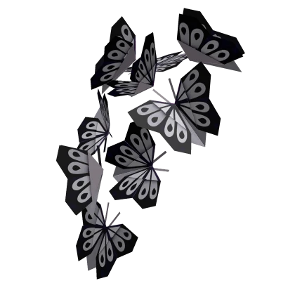 New Beginnings : Origami Butterflies (Black)