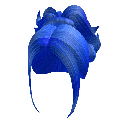 Aesthetic Y2k Party Ponytail (Blue)