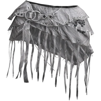 Distressed Archival Leather Dune Skirt 3.0