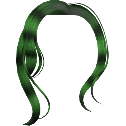 Green scene emo grunge extensions bangs