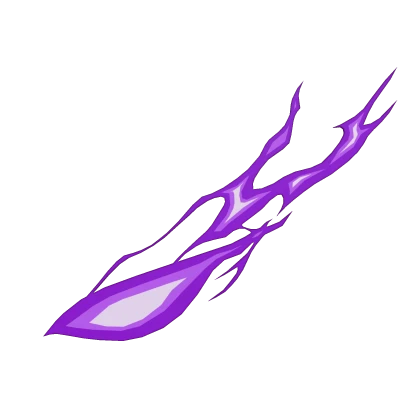 Anime Fire Aura Right Eye - Purple