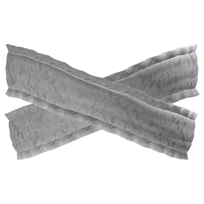 gothic lace head bandages white