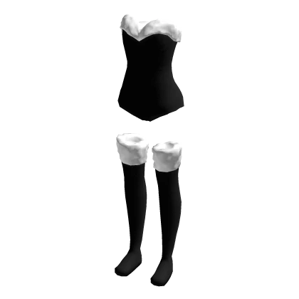 Black Christmas Bodysuit and Boots