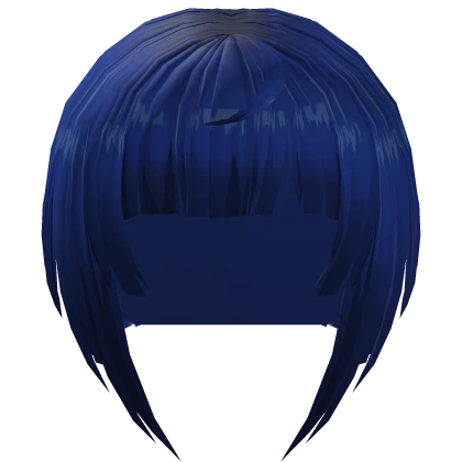 Blue Anime Bob Hair