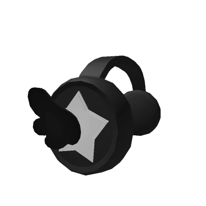 Black Winged Star Headphones