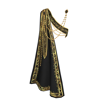 3.0 Royal sash with cape - black/gold