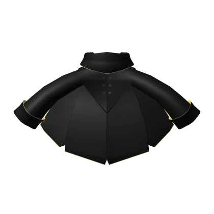 Black and Gold Royal Jacket Cape