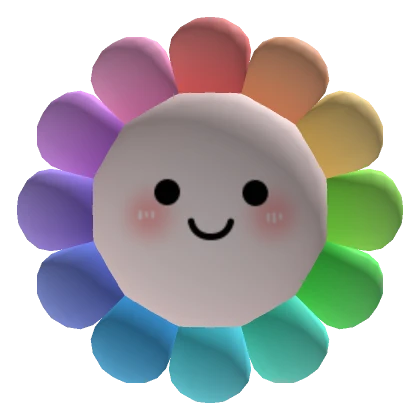 Rainbow Flower Mask