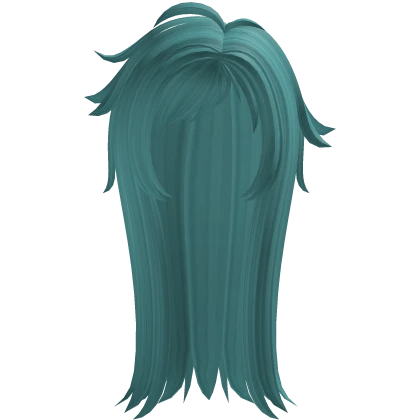 Scene Side Parted Hair In Ocean Blue