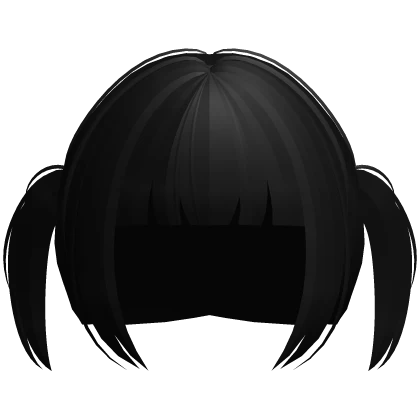 ♡꒰short fluffy pigtails in black꒱