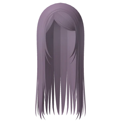 long straight emo y2k hair purple