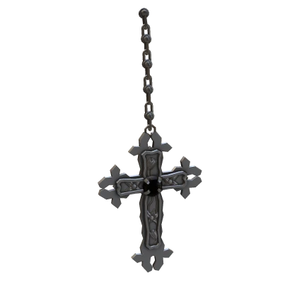 gothic chained cross (right)