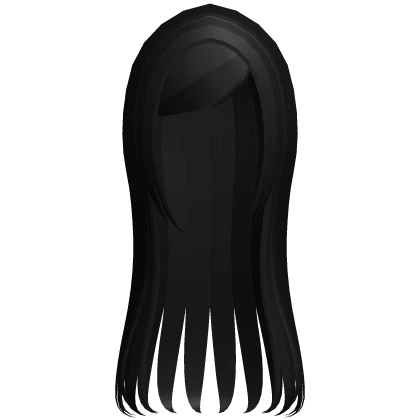 ☆ adorable y2k goth long straight blackk