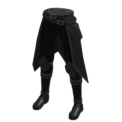 Black assassin leather pants