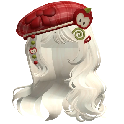 ♡ Igari Apple Girl w/ Charmed Beret (Beige)