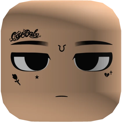 Rapper's Resting Face With Tattoos
