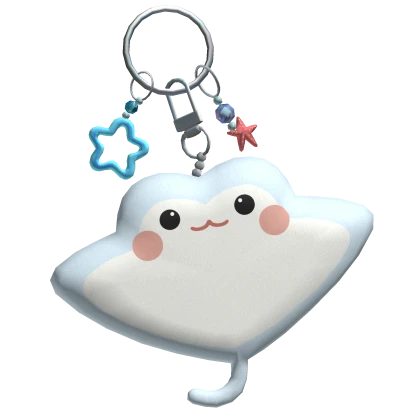 🍀Cute Ray Plushie Summer Keychain