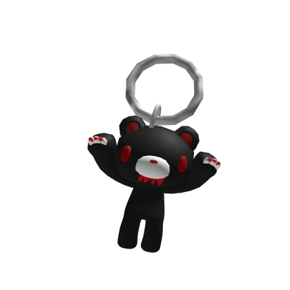 Gloomy Looking Pink Monster Plushie Keychain