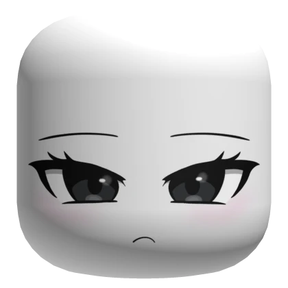 Cute Boring Anime Girl Face - White (Re)