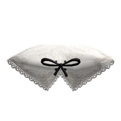 1.0 || Off-white lace collar w/ black ribbon