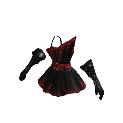 Drama Tartan Belted Dress - aespa
