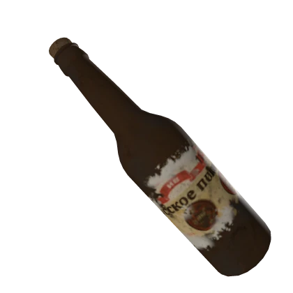 (R6 Holdable) Glass Soda Bottle