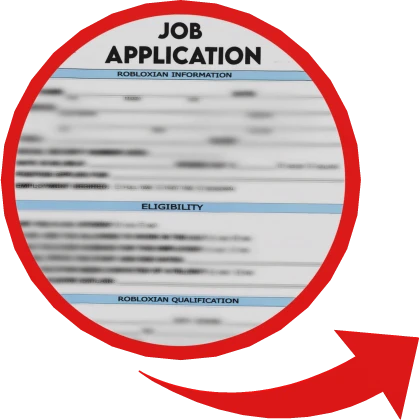 Job Application Red Circle