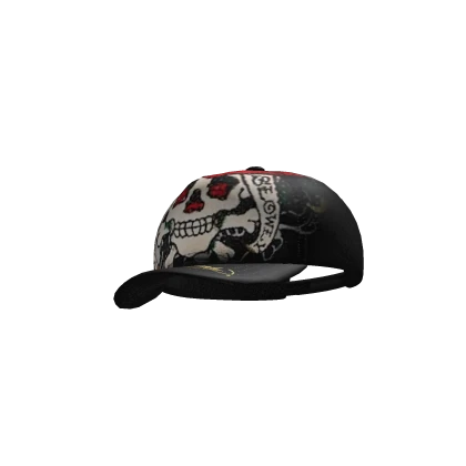 sideswept Ed Hardy Love Kills Y2k Trucker Cap