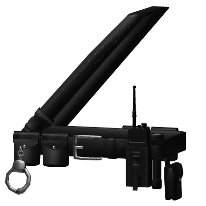 Black Leather Duty Belt 1.0