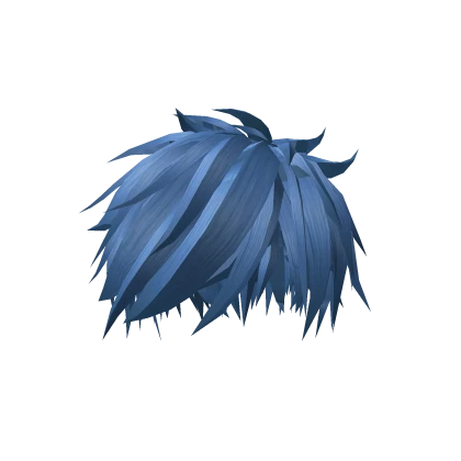 Blue Cyan Emo Spikey Anime Hair