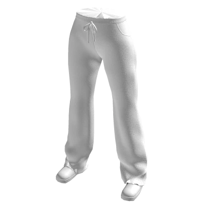 White Baggy Pajamas w/ Shoes