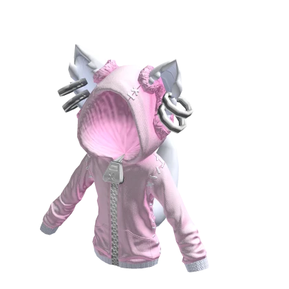 Woof Hoodie Pink Sugar