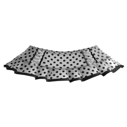 cute gothic polka dot mini skirt white 3.0