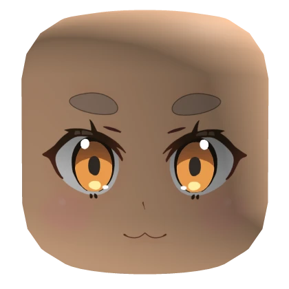 Orange Eyes Cat Face