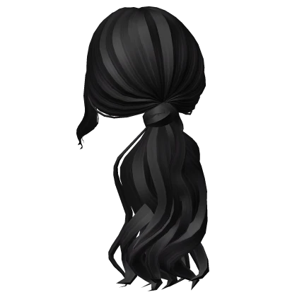 Posh Girl Wavy Black Ponytail