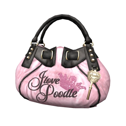 Vintage Couture Velour Slouchy Bag | Light Pink