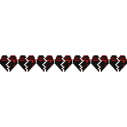 Red Animated Glitch 8-Bit Hp Health Bar